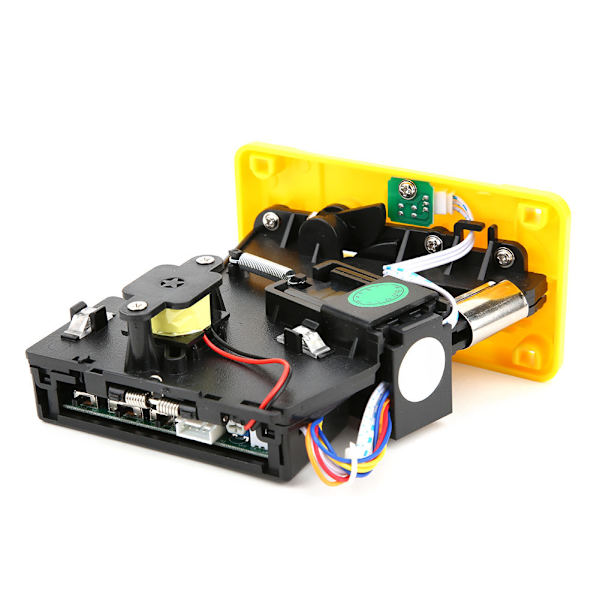 Jämförande myntväljarlåda Acceptor CPU med LED Light Flip Cover för Game Machine Yellow