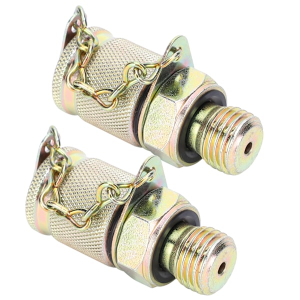 2 stk Hydraulisk testadapter Højtryks slangetilslutning Målepunktforbindelsesværktøj M10 x 1-M12 x 1,25