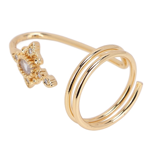 Kvinders Fingernegl Ring Elektroplettering Kobber Mode Fingernegl Ringe Neglekunst Tilbehør Guld