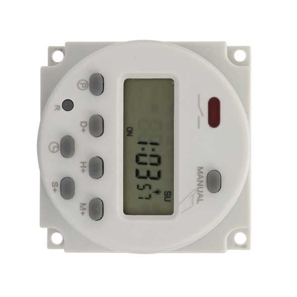 Liten type 7-dagers programmerbar digital visningstimerbryter 1S~168h 5VA(5V DC)