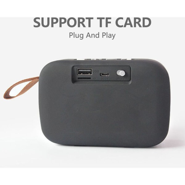 Trådlös BT Portabelt TF-kort i ny stil, USB flashdisk, handhållen minihögtalare, modell: Vert