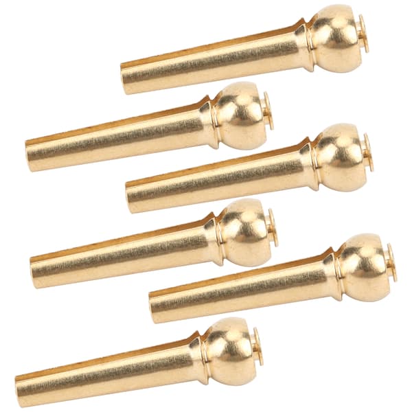 6 stk. Bridge Pin Universal String Peg Kobbertilbehørserstatning Kompatibel med akustisk folkeguitar
