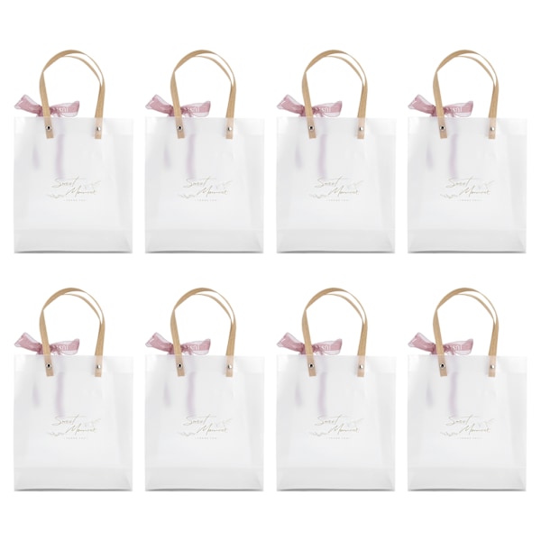 10 stk innovative bryllupsgaveæsker PVC Transparent håndtaske til fødselsdagsfest jul
