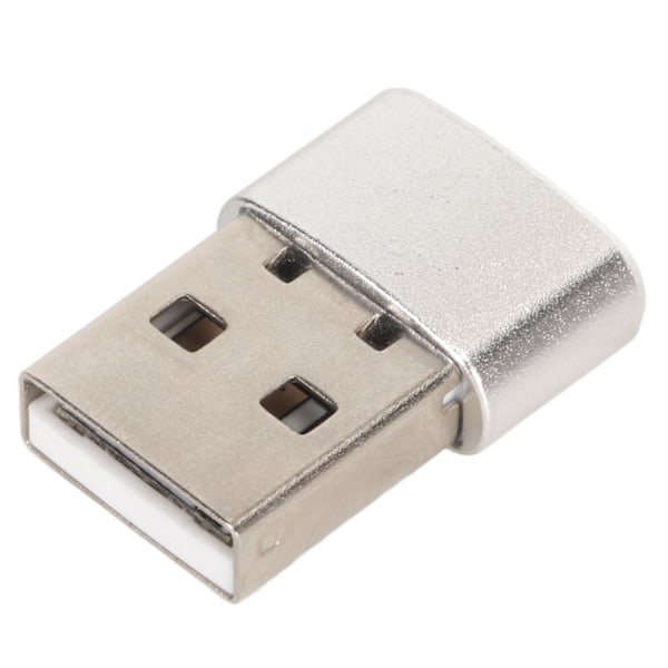 Mouse Jiggler 2 lägen Håll skärmen aktiv Switch-knapp Plug and Play Mini Mouse Shaker för spelmötespresentation Silverfärg