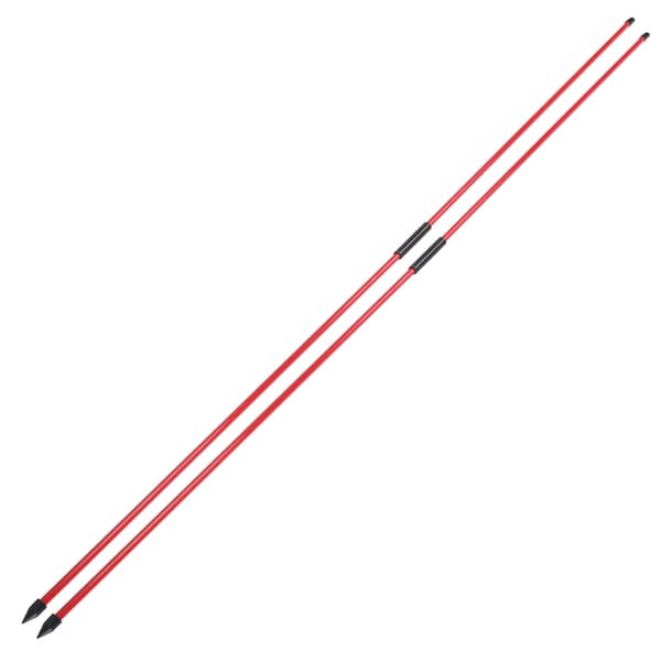 Glasfiber Golf Alignment Sticks 2 Sektioner Vikbara Golfriktningsindikatorstavar Hjälpmedel Röd