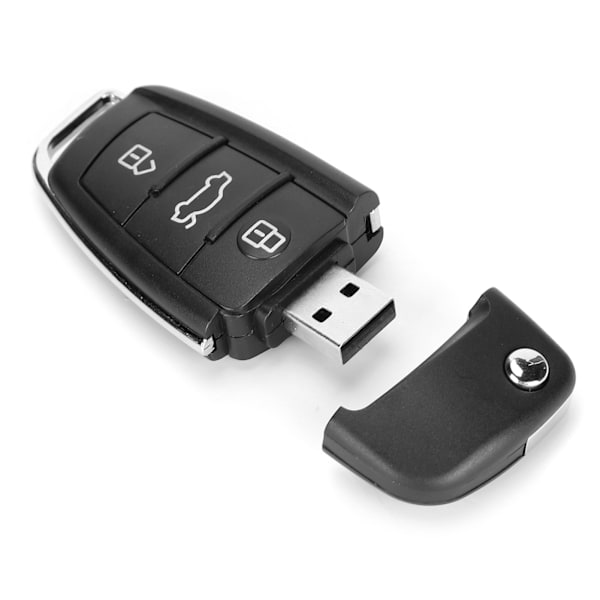 USB Flash Drive Luksus Tegneserie Bil Nøgle Form Bærbar Lagerhukommelse til Computer/Laptop 64GB