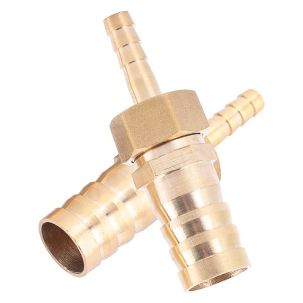 【NX】Messingslange modhage hale reducerende stik (6mm-16mm 2stk)
