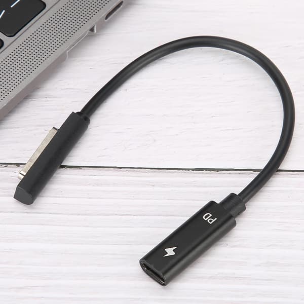 【NX】AdapterkabelöverKompatibel meding Typ C PD Snabbladdning Kompatibel med Microsoft Surface 1/2 / RT datortelefonverktyg