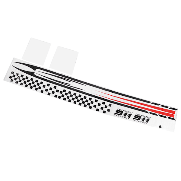 3 stk. Bilsticker 127,2 x 16,5 tommer Sort Rød Universal Auto Dekoration til Alle Modeller