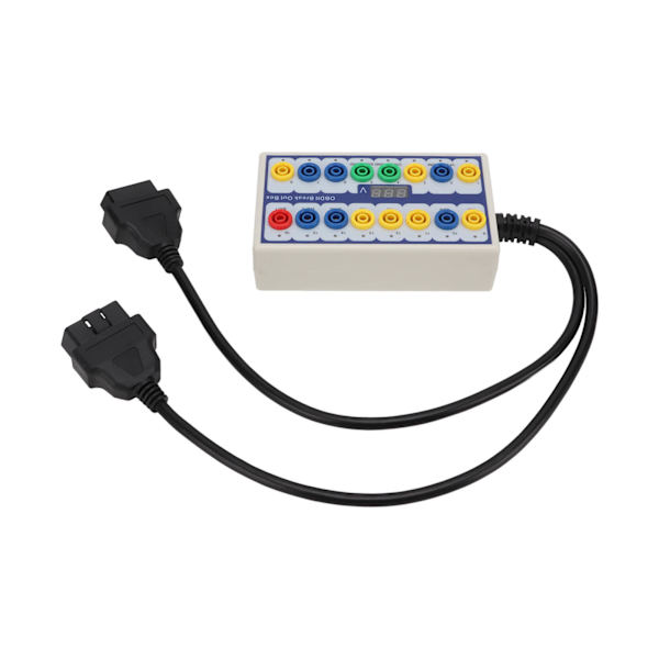 OBDII Breakout Box OBD2-protokolldetektor med diagnoskabel Universal för bil OBD-linjesignalöverföring