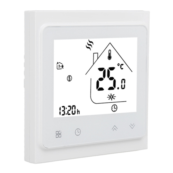 BHT 002GC Varmeovn Programmerbar termostat Digital berøringsskjermtermostat med stor LCD-skjerm Passiv utgang temperaturregulator 95‑240V