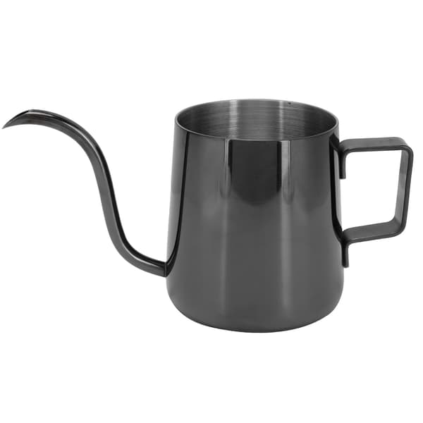 240 ml 304 rustfrit stål slank gryde Mini manuel kaffemaskine Kompatibel med hjemmerestaurant Lys Titanium Sort