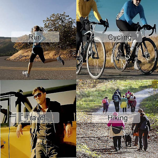 Mørkegrøn skulderrygsæk brysttaske crossbody dagrygsæk til kvinder og mænd