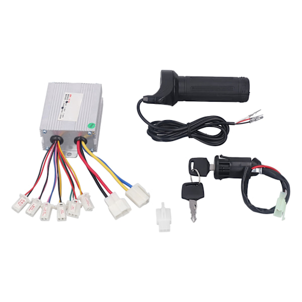 24V 500W Controller Kit med Throttle Twist Grip Varmeafledning til Elektriske Cykler Trehjulede Cykler Elektriske Scootere