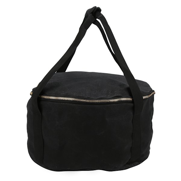 Camping Pot Storage Bag Rese Bärbar Dammtät Gjutjärn Pan Kaminer Bärväska för PicnicBlack