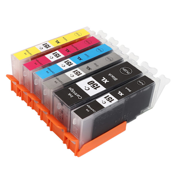 Mustekasettisetti 150 151 mustekasetti tasaisen tulostuksen PIXMA MG5410 MG5510 MG5610 MG6310 BK C M Y GY