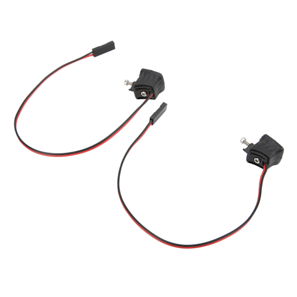1 par RC bil LED-ljus fyrkantig strålkastare DIY leksaksmodell Spotlight för 1/10 simuleringsbil