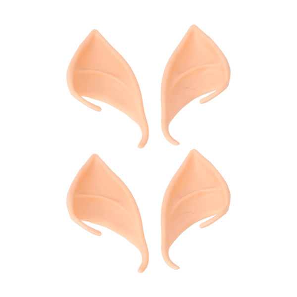 2 par korte falske ører Latex Simulering Fairy Ear Set til jul Halloween Party Cosplay rekvisitter