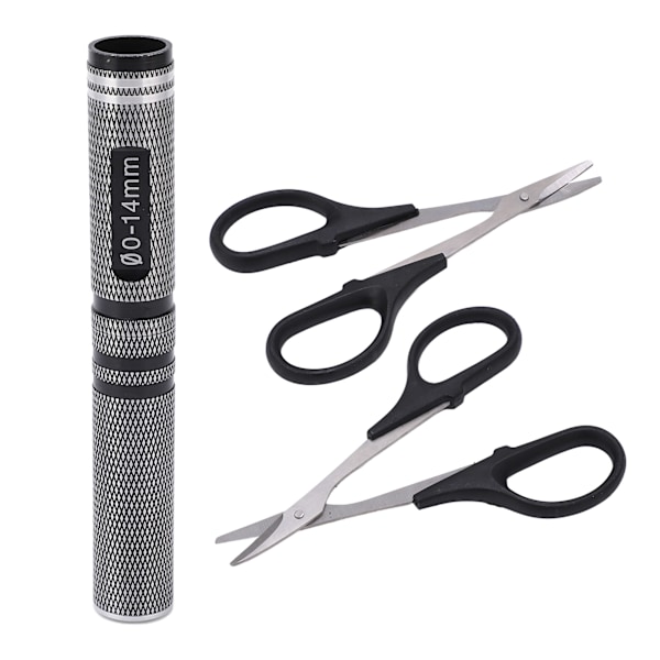 Universal RC Curved Scissors Kit 0‑14mm RC Car Hålslagare Tillbehör för fjärrkontroll Car Drone Black
