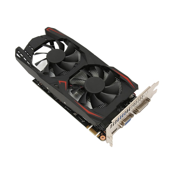 Dual Fan Grafikkort 4GB DDR5 128bit Snabbkylning Lågt ljud Videospel Grafikkort Chip för stationär PC GTX1050Ti 4GB DDR5 128bit