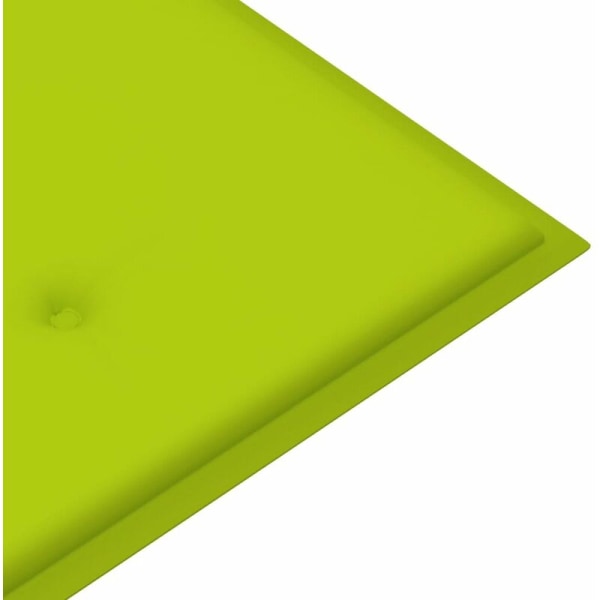 Havebænkhynde Lys grøn 120x50x4 cm Stof