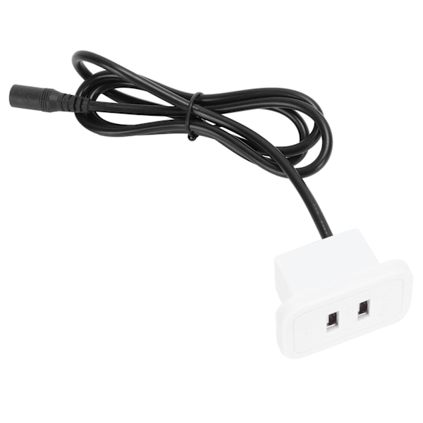 Liggstolsladdare med dubbla USB-portar 5V 2A för bordssoffa Sängmöbler Vit EU 100‑240V