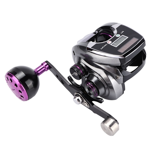 Vandafvisende Digital Display Baitcasting Hjul 8.0:1 Hastighedsforhold 18+1 Leje Antal Fiske Hjul Tæller (Højre Hånd)