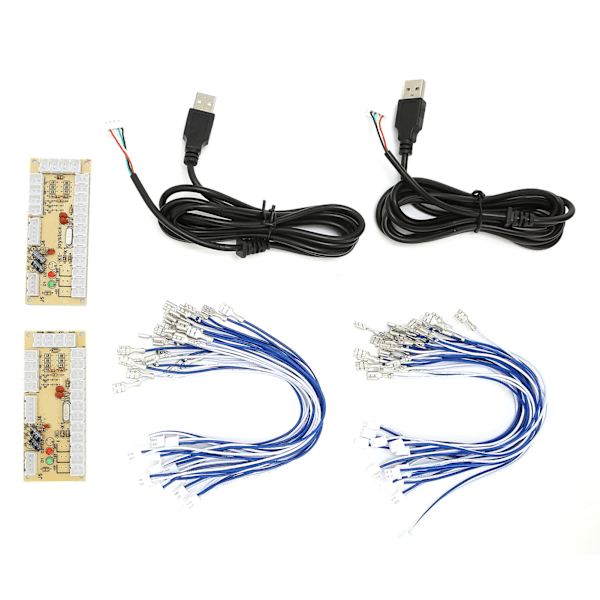 2 Player Arcade Encoder No Latency DIY Arcade Encoder med USB-kablar och knappledningar för MAME