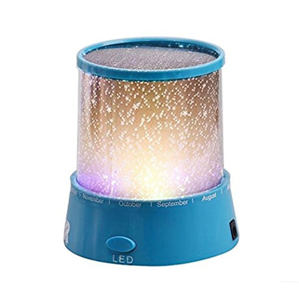 Romantisk LED Nattehimmel Projektorlampe Barnegave Stjernelys Nyhetslampe USB-lampe