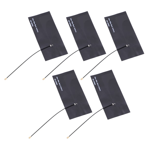 5 stk intern antenne 4G/3G/GSM/NB/GPRS/5G 15 DBI signalstabilisering forsterkning FPC myk antenne