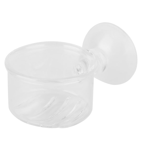 Transparent Aquarium Red Worm Feeder Sugkopp Fisk Matningskopp Behållare Tillbehör Glas Crack Cup