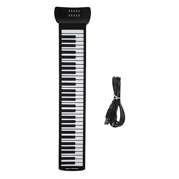 Håndrullet Piano 61 Taster Foldbar Silikon Opladbar Elektrisk Keyboard Musikinstrument