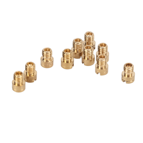 10 stk Forgaser Hovedstråler Metal Carb Hoveddyser 82‑105 til GY6 50cc 139QMB Scooter Moped