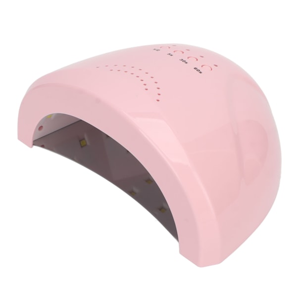 UV LED Neglelakk Lampe Intelligent Infrarød Sensor Berøringsskjerm Rosa UV Lampe Negletørker 100‑240V EU Plugg