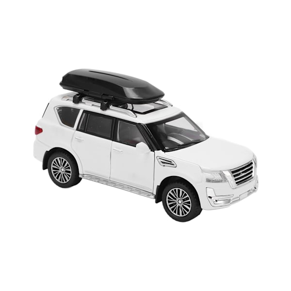 1/32 SUV Bilmodel Legering Trykstøbt Træk-Tilbage Legetøj med Lyd og Lys til Drenge og Piger Hvid