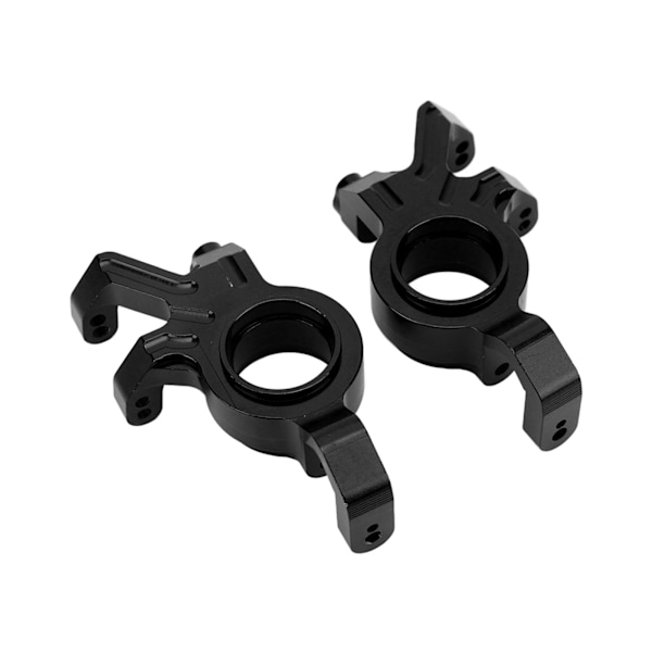 2 Sæt RC Aluminium Forreste Styrehub Styreknogleblokke til Traxxas 1/5 RC Bil Opgraderingsdele Sort