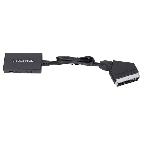 【NX】Scart til HD Multimedia Interface-omformer Video Audio-omformeradapter med ledning for DVD-dekoder