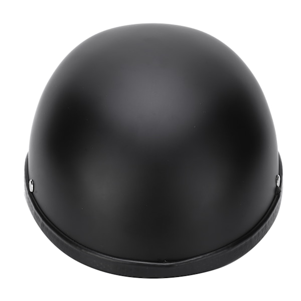 Motorcykel Lav Profil Halvmaske Hjelm Skull Cap Mat Sort (XL)