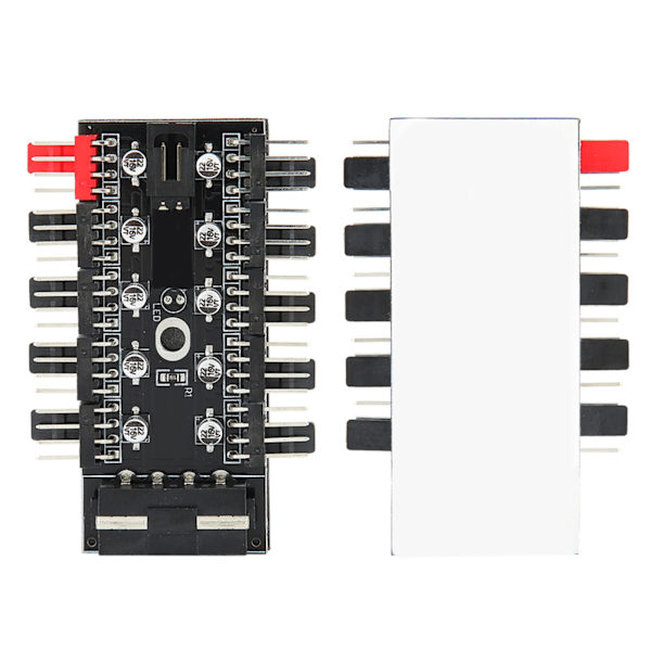 PC Chassi Fläkt Hub Dator Tempreture Regulator 4pin CPU Kylning Hub för datorfodral Med PWM Cable4D Interface