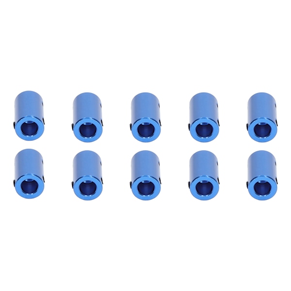 10 stk Akselkobling Trinmotor Kobling 14mm Diameter 25mm Længde Ledkontakt 5x8mm / 0.2x0.31in Blå
