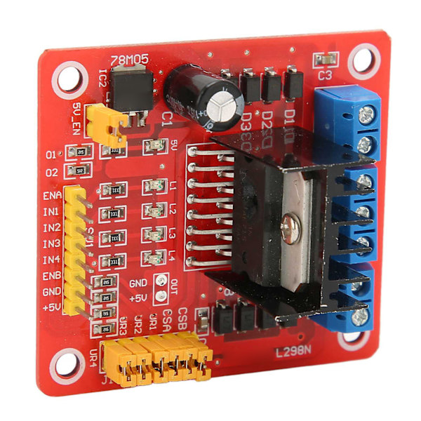 【NX】L298N Dual H Bridge DC Stepper Motor Driver Module Multifunktionel Motor Controller Board