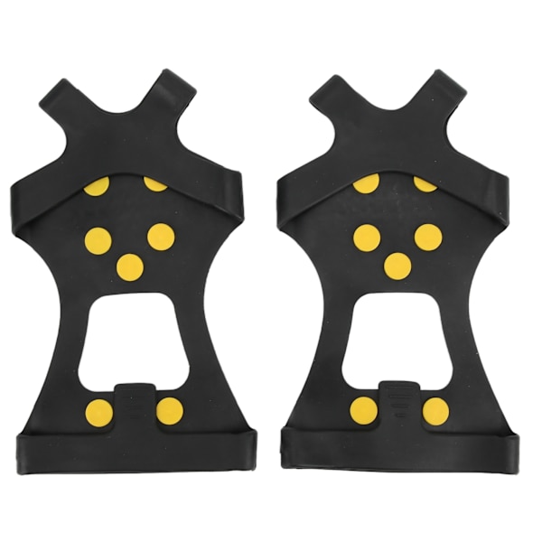 2 stk. 10 Tands Isbrodder Udendørs Sne Klatring Isbrodder Anti Slip Sko Pigge Isbrodder til Bjergbestigning Vandreture M (36‑41)