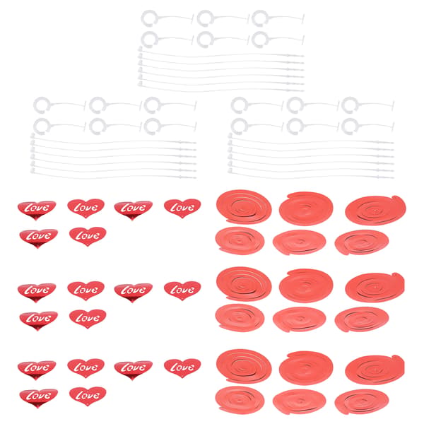 PVC Kjærlighetshjerte Vimpel Dekorasjon Valentinsdag Bryllupsdag Forlovelse
