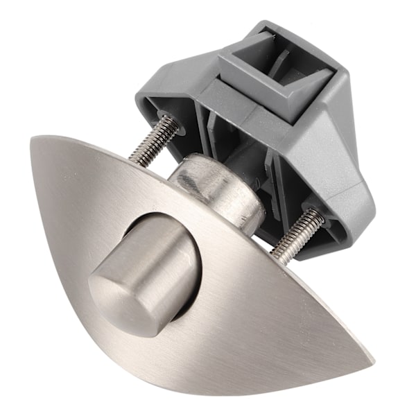 Lådknapplås Skåpdörr Trycklåsning för Marine Boad RV 12‑25mm Träskåpsdörr Borstad Silver