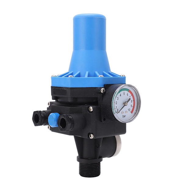 Vattenpumpstryckregulator Vattentät justering Automatisk vattenpumpkontrollbrytare med enkelvägsventil 220-240V (1,1KW)