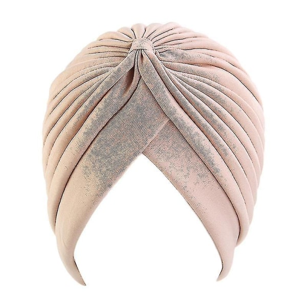 Solid turban lue for kvinner med hodeplagg Khaki
