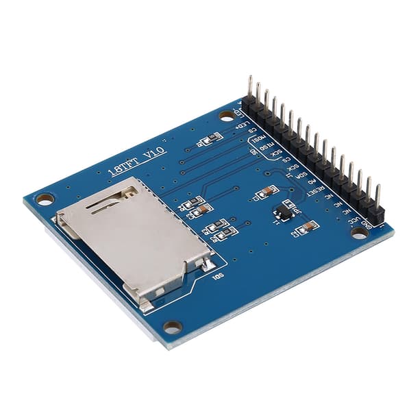 1,8 tommer TFT Seriel LCD-farveskærmmodul med PCB SD-stik kompatibel med 1602-interface