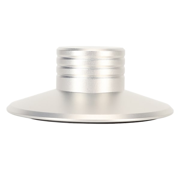 Vektstabiliser for platespillere i aluminiumlegering, vinylvektklemme, vibrasjonsdemper for vinylplater, LP-platestabiliser, sølv