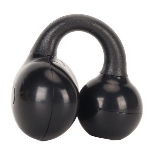 Clip On trådlös hörlur Bluetooth 5.3 Stereo Single Ear Open Ear Clip On Headphone for Business Svart