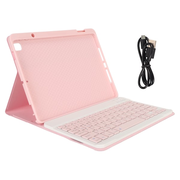 Tabletin näppäimistö UK-asettelu BT-yhteys 10 metriä Ohjaus Suojaava Kotelo Langaton Näppäimistö IOS Tablet Air 3 Pro 10.5 tuumaa Vaaleanpunainen